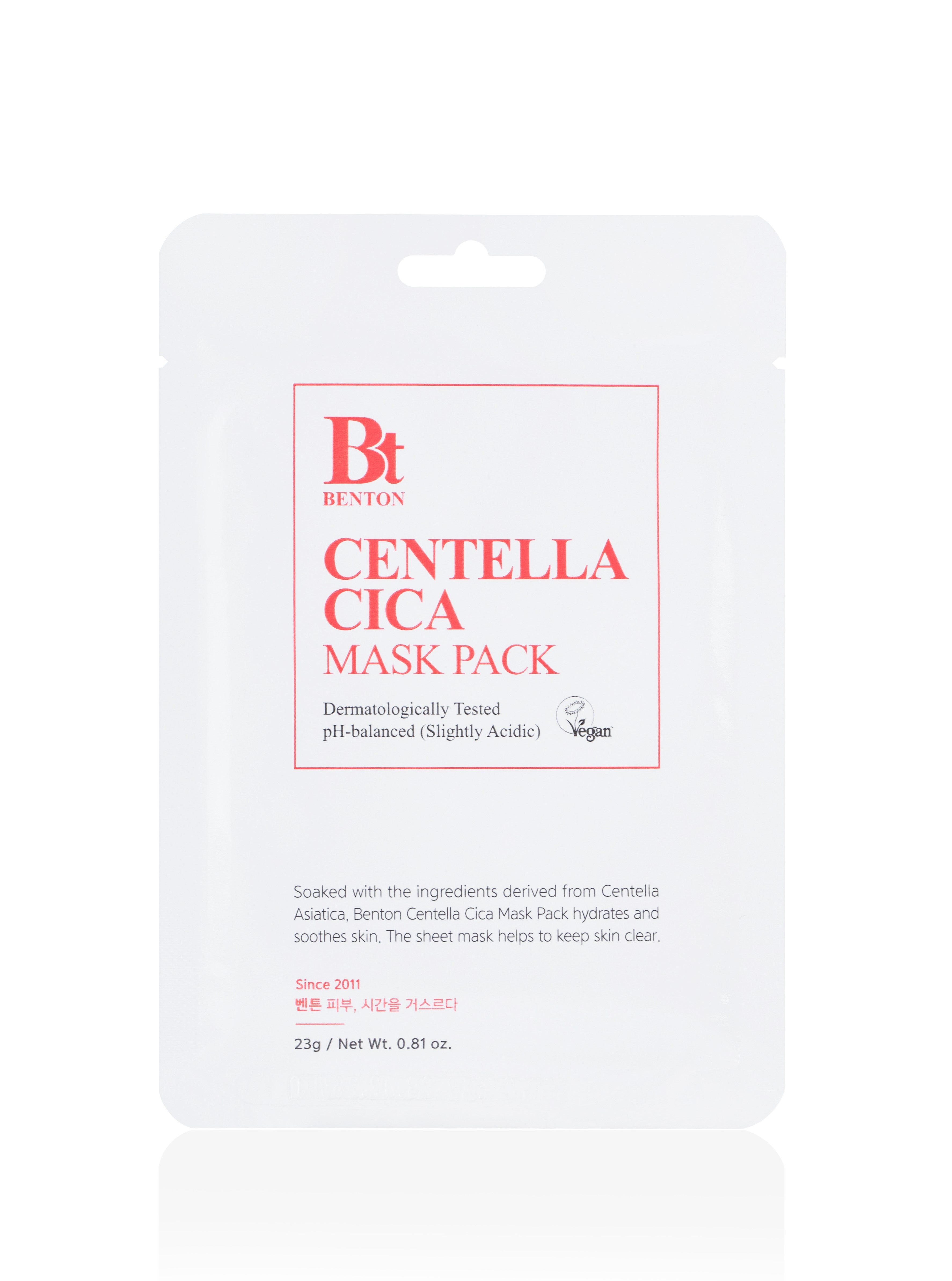 Benton Goodbye Redness Centella Cica Mask Pack (10ea)