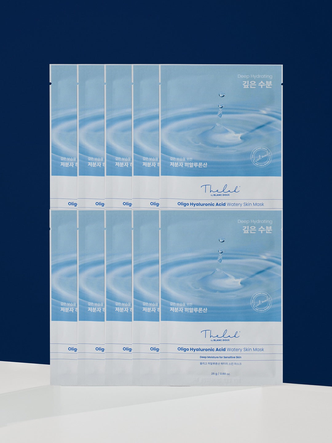 The Lab Oligo Hyaluronic Acid Watery Skin Mask 10pcs (1box)