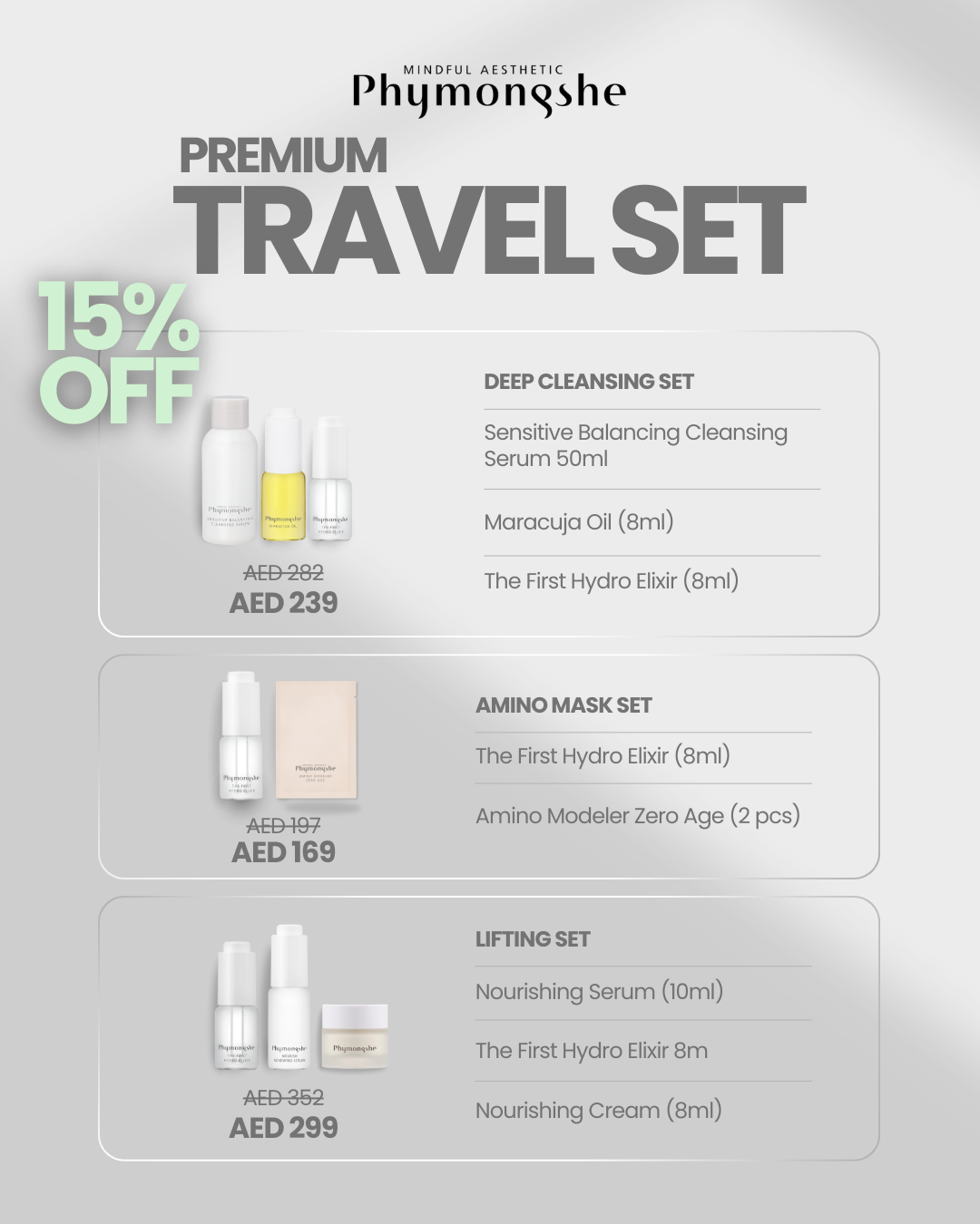 [ Phymongshe ] Premium Travel Kit