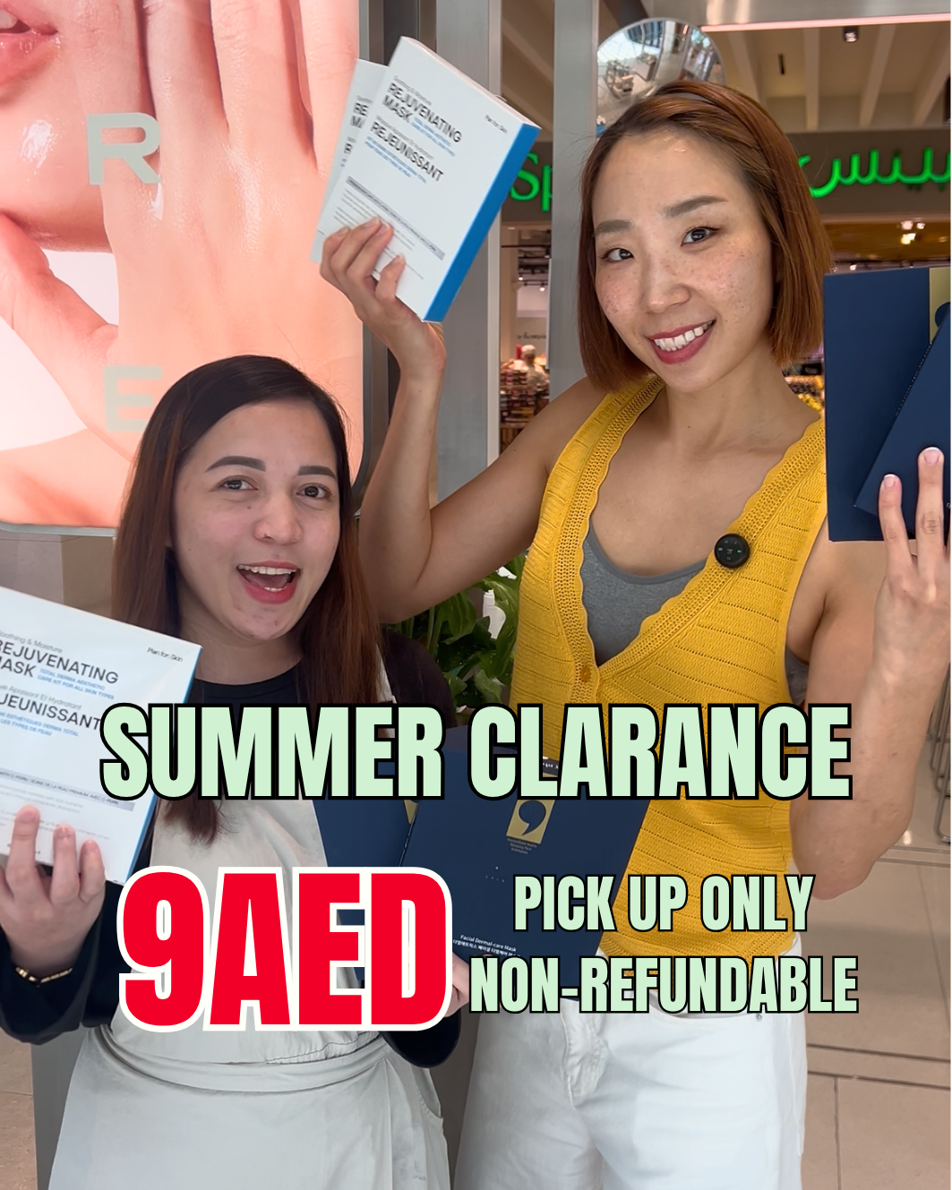 9 AED Mask Clearance | Non-refundable